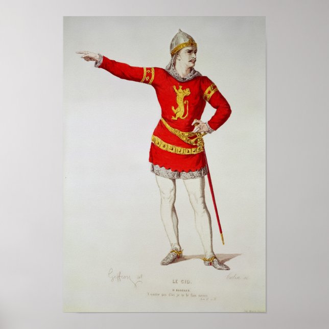 Poster Rodrigo, do Le Cid de Corneille (Frente)