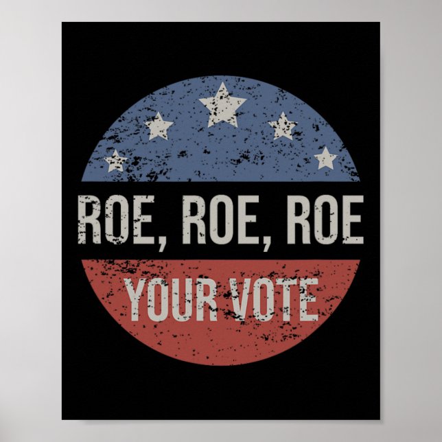 Poster Roe Pro Choice Roe Roe Roe Voe Feminista (Frente)
