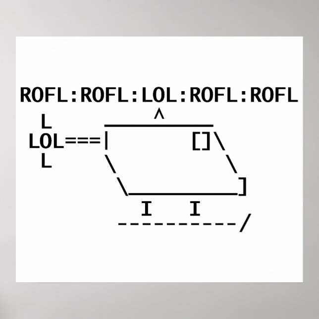 Poster ROFLcopter (Frente)