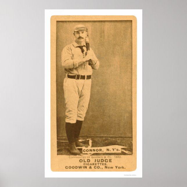 Póster Roger Connor Baseball 1887 (Frente)