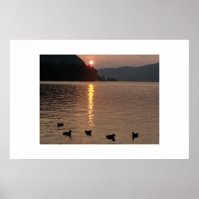 POSTER ROGERS ROCK LAKE GEORGE NY (Frente)