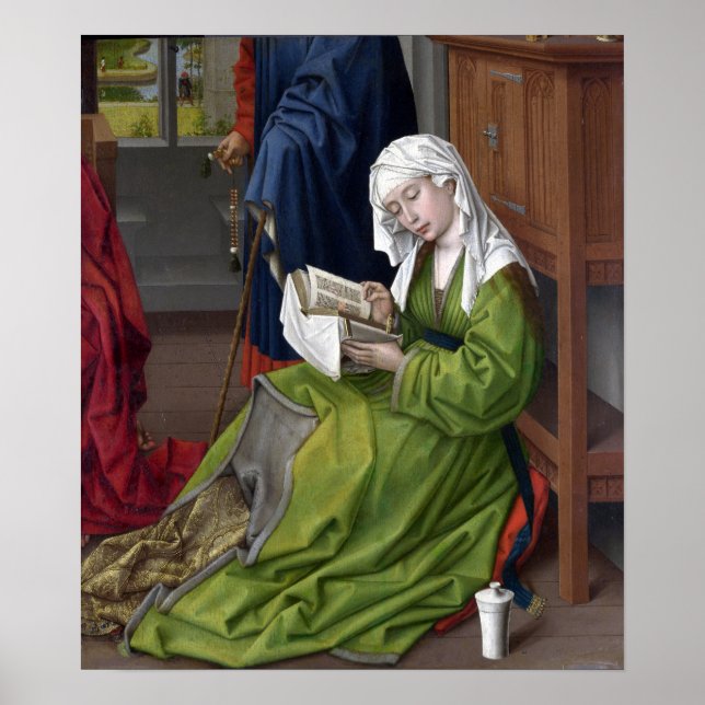 Poster Rogier van der Weyden A Leitura De Magdalen (Frente)