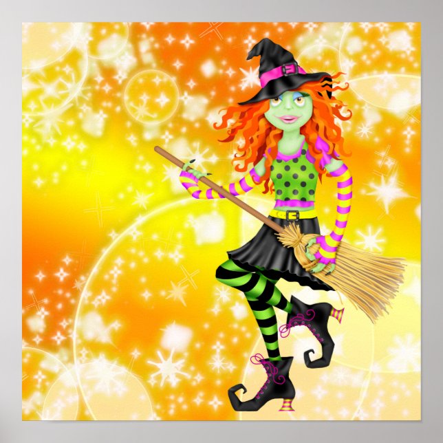 Póster Rokin' Halloween Witch - SRF (Frente)