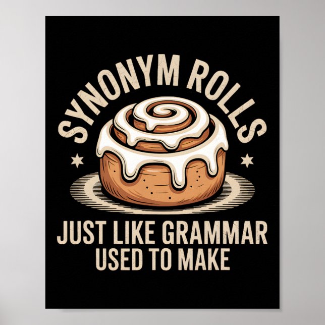 Poster Rola Sinônimo Assim Como a Gramática Costumava Faz (Frente)