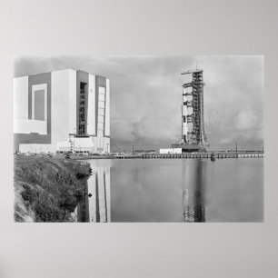 Poster Rolagem do edifício do conjunto do veículo Apollo