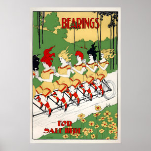 Poster Rolamentos - Leituras no Cartaz da Bicicleta de Es