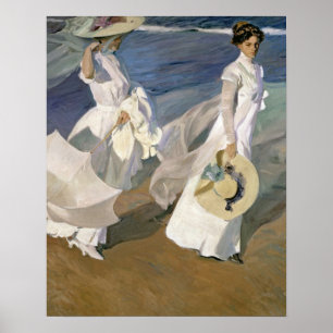 Póster Rolando ao longo da costa, 1909