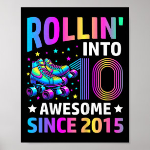 Poster Rolando Em Patins De 10 Anos De Idade Gif De Anive
