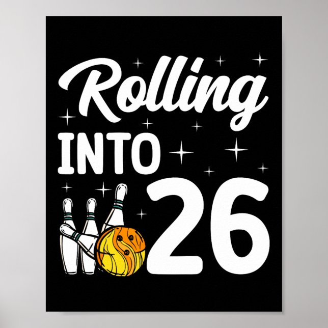 Poster Rolando para 26 Boliches 26º Aniversário (Frente)