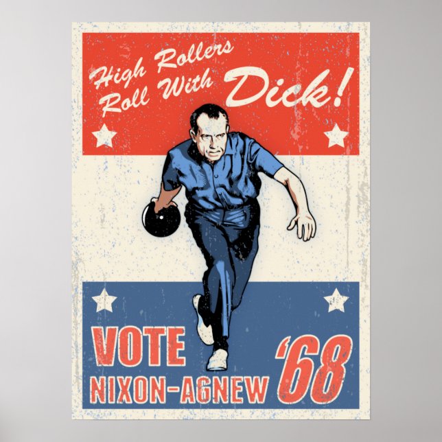 Póster Rolar com Nixon (Frente)