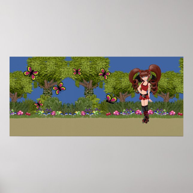 Poster Roller Derby Anime Fairy Skating (Frente)