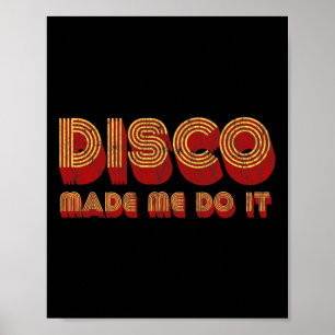 Poster Roller Disco Outfit Retro 70s Costume Para Mulhere