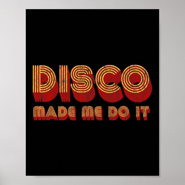 Poster Roller Disco Outfit Retro 70s Costume Para Mulhere (Frente)