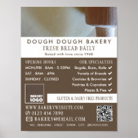 Roller e Pastelaria, padeiros, Bakery Store Advert
