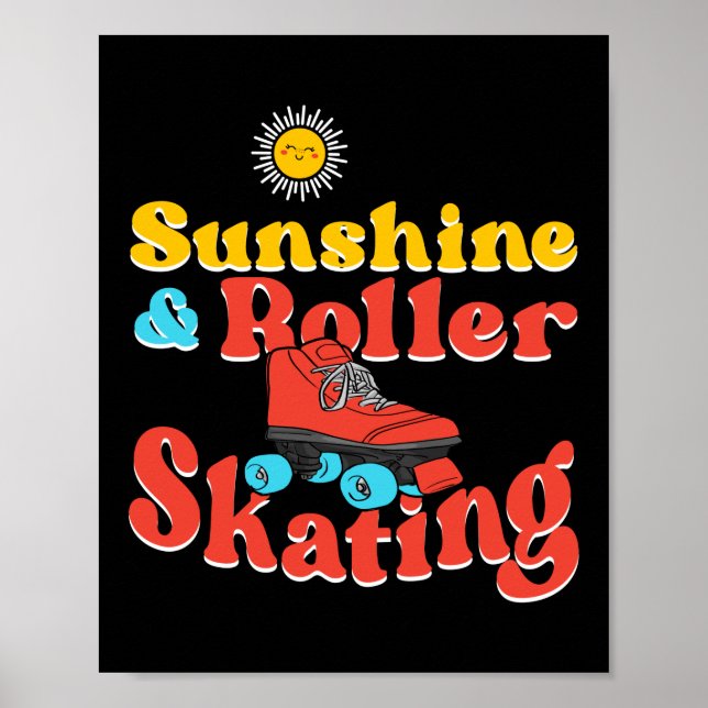 Poster Roller Skating Sunshine & Roller Skating 1970S (Frente)