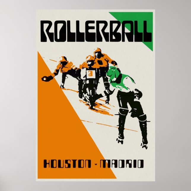 Poster Rollerball Houston vs Madrid (Frente)