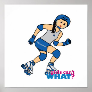 Póster Rollerderby Girl - Média