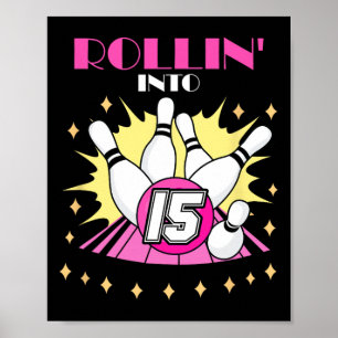 Poster Rollin na Festa de aniversário 15 Boliches. Boys G