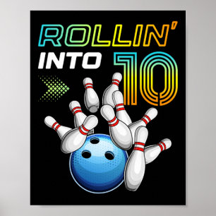Poster Rollin para 10 Boliches retrorreflectoras 10th B