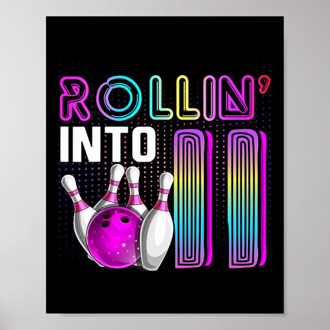 Poster Rollin para 11 11 Boliche Birthda (Frente)