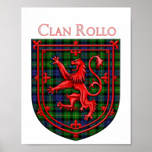 Poster Rollo Tartan Scottish Xadrez Lion Rampant