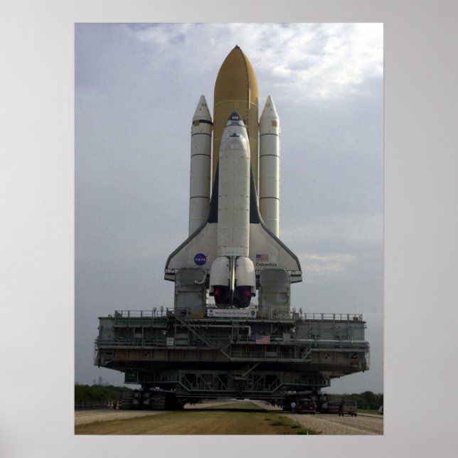 Póster Rollout of Space Shuttle Columbia (STS-109) (Frente)