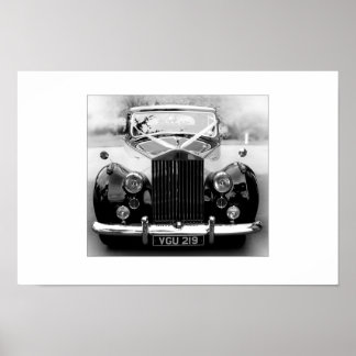 Póster Rolls Royce Wedding Car
