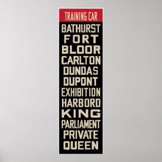 Póster Rollsign de Réplica do PCC de Toronto (Parte I)