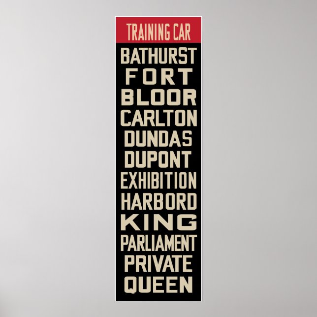 Póster Rollsign de Réplica do PCC de Toronto (Parte I) (Frente)