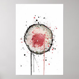 Poster Rolo de Sushi de Atum Tekkamaki