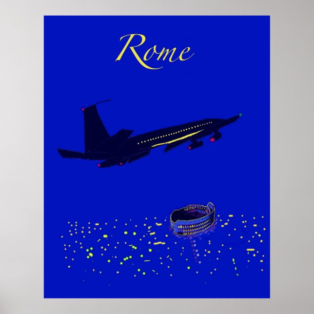 Póster Roma à noite (Frente)