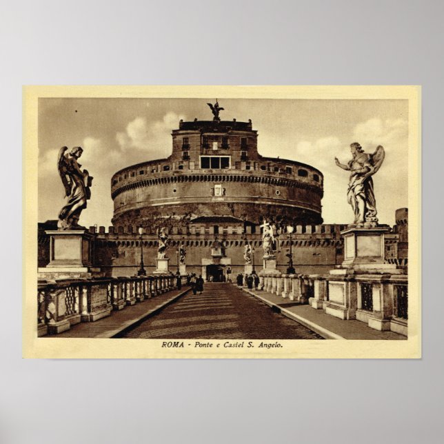 Póster Roma, Castel Papais noeis Angelo (Frente)