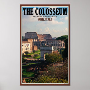 Póster Roma - Colosseum do fórum