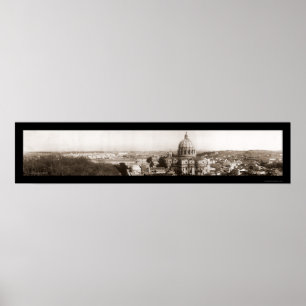 Póster Roma da foto 1909 do vaticano