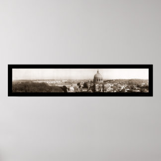 Póster Roma de Foto do Vaticano 1909