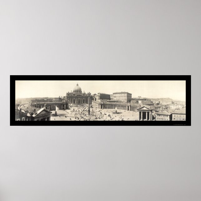 Poster Roma de Peter, Itália Foto 1909 (Frente)