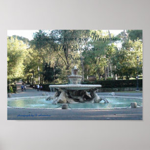 Poster Roma, Fonte, villa Borghezio