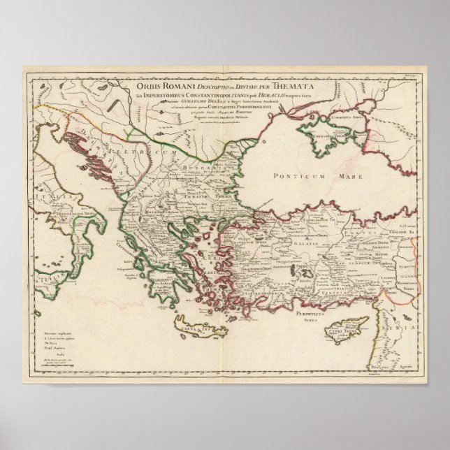 Póster Roma, Grécia, Turquia (Frente)