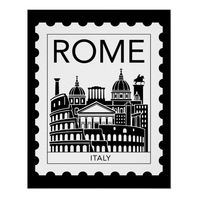 Póster Roma Souvenir Itália Cartaz (Frente)