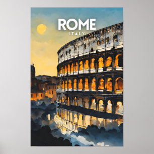 Poster Roma Viagem Nostalgic
