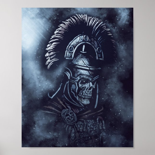 Poster ✪ Roman Centurion Skull Medieval Fantasy Art ✪ (Frente)