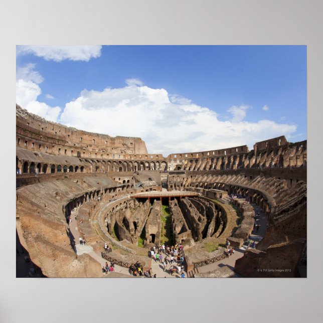 Póster Roman Coliseum, vista dos olhos dos peixes (Frente)