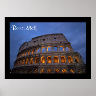 Póster Roman Colosseum à noite