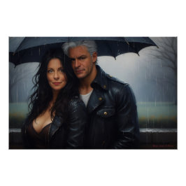 Póster Romance em um Dia Chuvoso