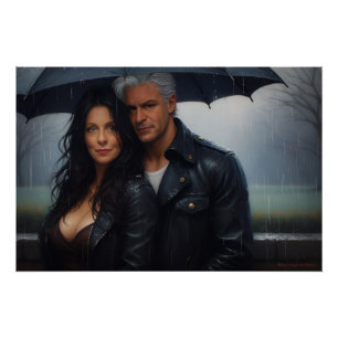 Póster Romance em um Dia Chuvoso