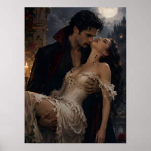 Poster Romance Gótico de Vampiro - Fantasia Vampiro & Don