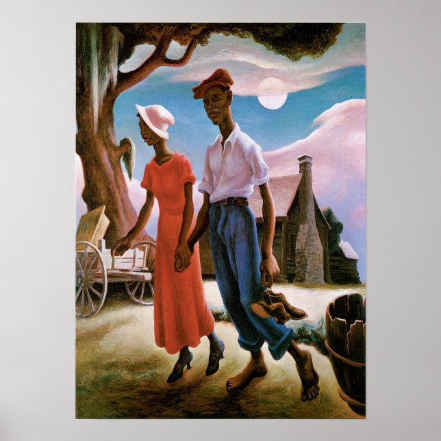 Póster Romance, Thomas Hart Benton (Frente)