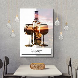 Poster Romance - Vinho Para Dois Ao Sol
