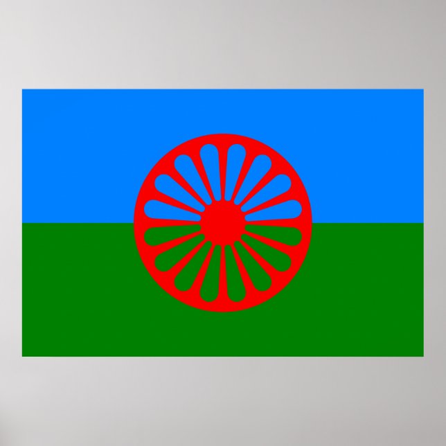 Poster Romani Flag (Frente)