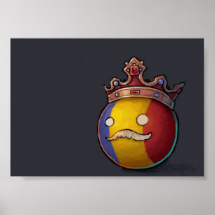 Poster Romania Countryball